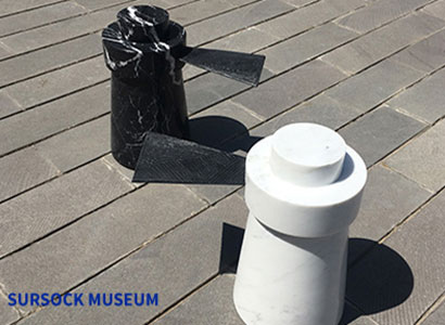 Black and White Side Tables